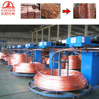8mm oxygen-free brass and copper rod upward continuous casting production line manufacturer